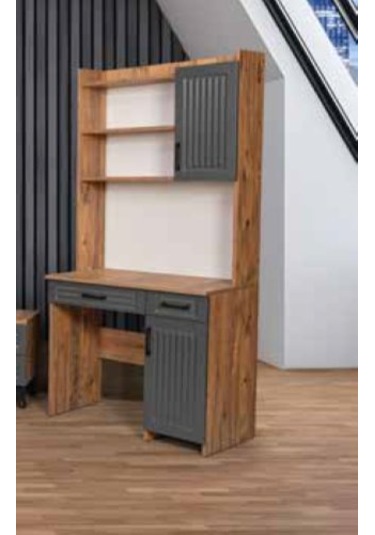 Kdl Çam - Antrasit İnci Çalışma Masası Çam - Antrasit