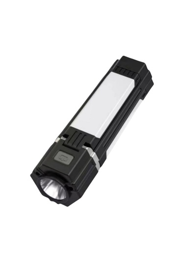 Jian Fan Güçlü Işıklı El Feneri Kamp Lambası Acil Katlandır Kamp Lambası Siyah