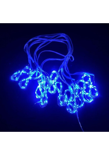 Jms Kongdii Mavi 3 M Led Işıklar Uzaktan Kumanda Usb Perde Peri Işıklar Led 3mx1m Mavi