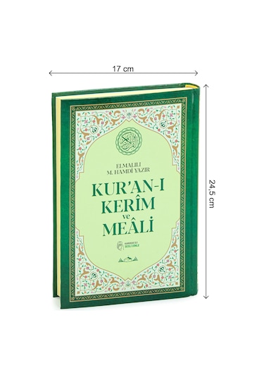 Kuranı Kerim Türkçe Mealli Orta Boy Yeşil - Qr Kodlu, Sesli Dinleme