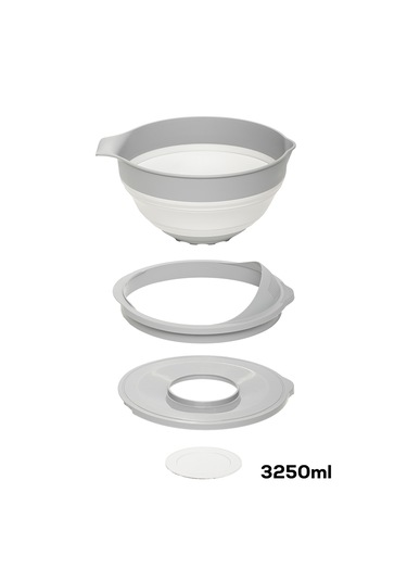 Porsima S-00113 Katlanabilir Süzgeç Mikser Karıştırma Kabı Seti