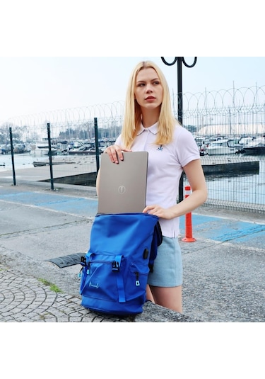 Anemoss Laptop Bölmeli Okul Çantası Lacivert