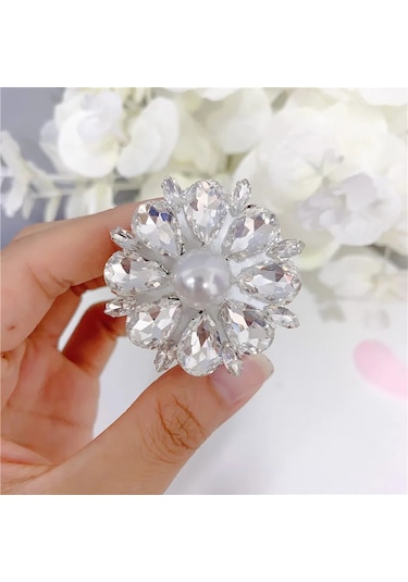 Goldenqian Lüks Elmas Inci Telefon Zil Tutucu Popüler Cep Telefonu Parmak Yüzük Katlanır Tutucu İphone Samsung Kavrama Montaj Braketi 12 12