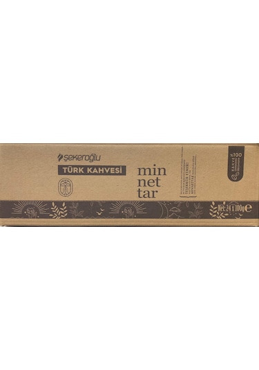Şekeroğlu Minnettar Türk Kahvesi 24 x 100 G