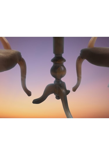 Bengimobilya Fiskos-Berjer Sandalye Kelebek Model Ceviz Natüre Babyface Kapito