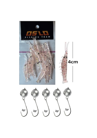 Oslo Lrf Sasi Karides 2gr Jighead No:5 Silikon Suni Yem