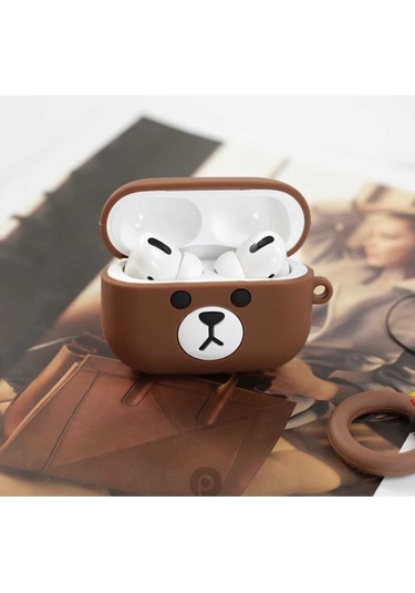 Iphone 1/2. Nesil Uyumlu Koruyucu Bluetooth Kulaklık Kılıfı Figürlü Yogi Airpods 1/2. Nesil