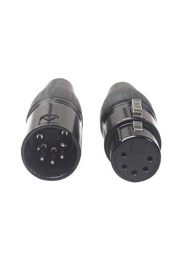 Ses Kabloları, Mikrofon Kabloları, Xlr 5pin Kablolar İçin 10 Adet 5pin Xlr Kendin Yap Fişi - Kaiyi