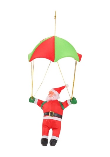 Waldern Premium Parşütlü Noel Baba Yılbaşı Süs
