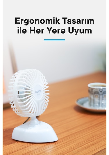 Everest EFN-504 Taşınabilir Masaüstü USB Fan