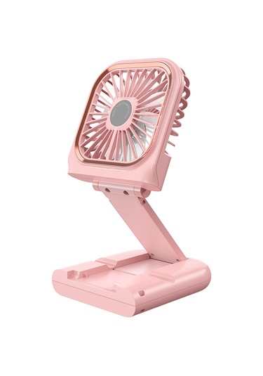 Lenyes Lhf13 Powerbank Özellikli Standlı Portatif Soğutucu El Fanı Pembe