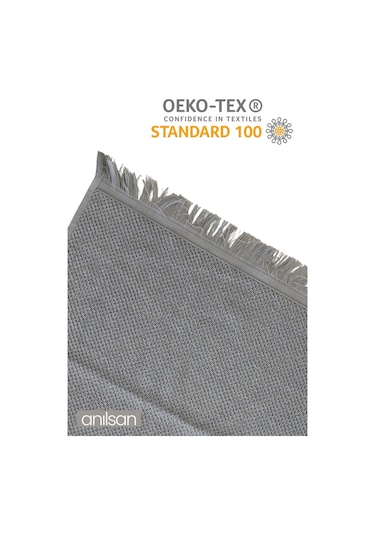 6'lı Jelena El Havlusu - 50x90 Cm, 225 Gr, %100 Pamuk, Spa Ve Otel Havlusu, Günlük Kullanıma Uygun Gri - Beyaz