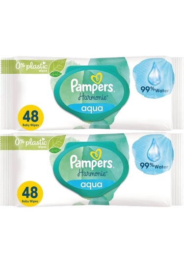 Prima Pampers Harmonie Islak Havlu Mendil Aqua Pure 48 Yaprak 2'li