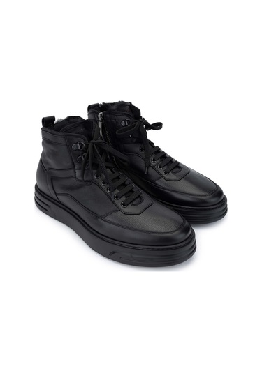 Rossı Erkek Hakiki Deri Siyah Casual Bot 668 1274kpza Erk Bot Sk24-25 Nero Siyah Siyah