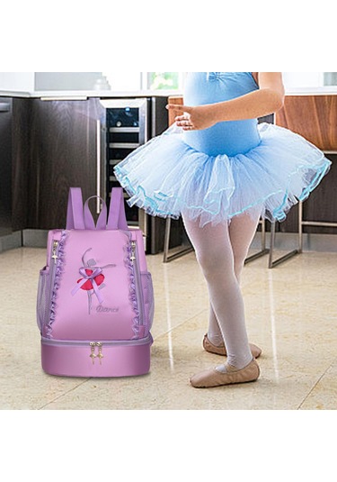 Suntek Bale Çantası Spor Yüzme Seyahat Jimnastik Için Sevimli Nakış Menekşe