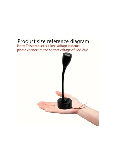 Trendooze Gaojunshop01 Mryc Led Masa Spot Lambası, 3w Beyaz Işık, Esnek Boyun