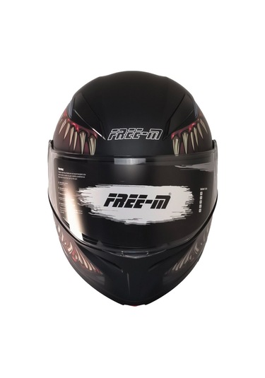 Motoanl Free- M Ece 22.06 Sertifikalı Güneş Vizörlü Çene Açılır Motor Kaskı