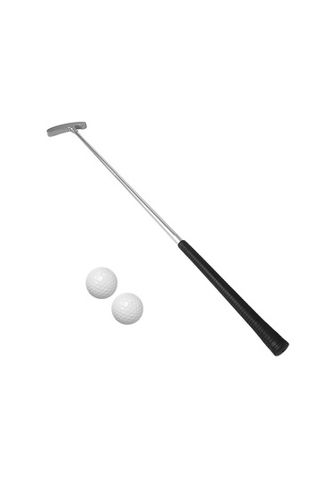 Qingmipy 4 Bölümlü Golf Pütü Seti: Kolay Taşınabilir, Çocuk Ve Yetişkin İçin, Sağ/sol El Uyumlu, Zincirli Alaşımlı + Kauçuk Malzeme Siyah