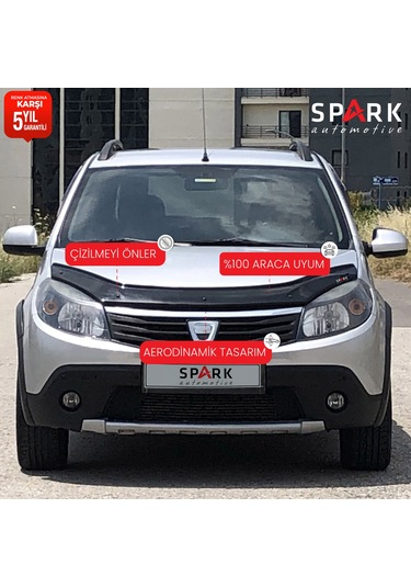 Dacia Sandero 2009-2012 Yıl Aralığı Uyumlu Kaput Rüzgarlığı 3mm