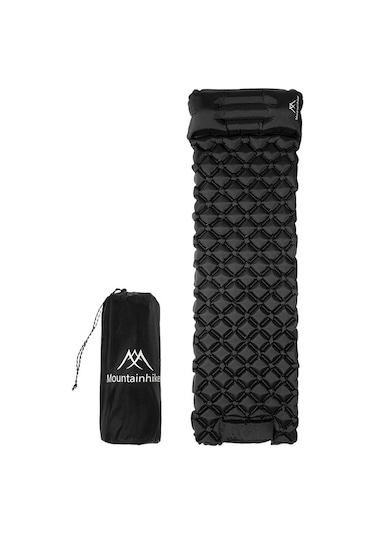 Mountainhiker Dahili Pompalı Yatak Açık Hava Kamp Piknik Uyku Matı Siyah