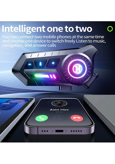 Blic X3 Bluetooth 5.3 Kask Kulaklığı Motosiklet İçin Kablosuz İletişim Ve Müzik Sistemi