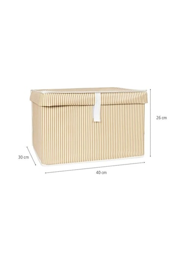 Çok Amaçlı Düzenleyici Kutu Mini 40x30x26 Cm Bej Bej