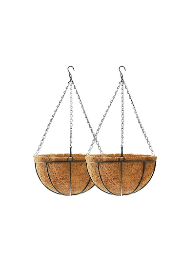 Sarkaç Çiçek Sepeti 3lü Coco Elyaf Makreme Saksı 20-25-30 CM