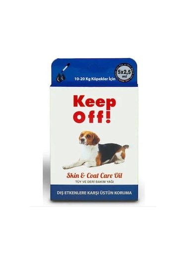 Keep Off 10 - 20 KG Orta Irk Köpek Dış Etken Koruma Damlası 5 x 2.5 ML