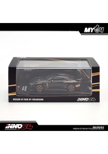 Inno 1/64 Nissan Gt-r50 By Italdesign Black Çok Renkli
