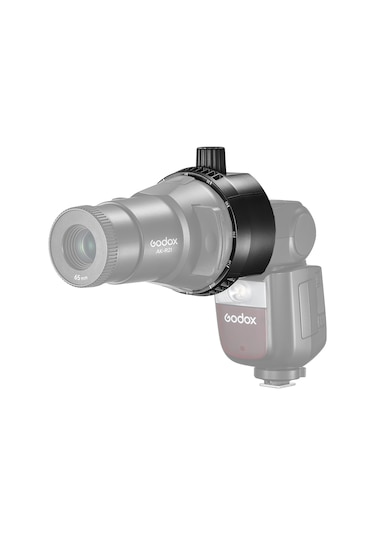 Youtek Godox Ak-r25 Flash Adaptörü, Ak-r21 Projektör Uyumlu, Siyah Abs Malzeme