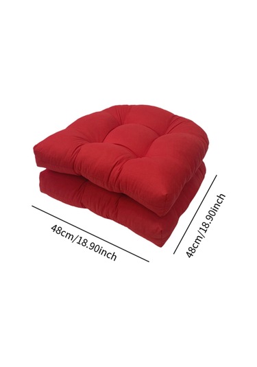 Homyl Kapalı Açık Hasır Patio Oturma Minderi, 19" X Alabilir Kırmızı