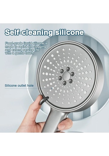 Maoyaya 4.9 İnç Büyük Panel Yüksek Basınçlı El Duş Başlığı - Güçlü Akış, Çok Renkli Seçenek Çok Renkli