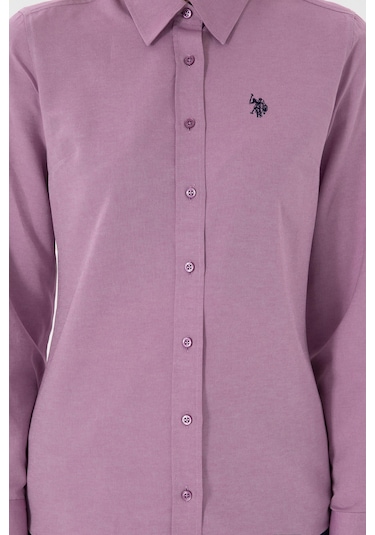 U.s. Polo Assn. Kadın Menekşe Gömlek Basic 50307726-vr037 Menekse