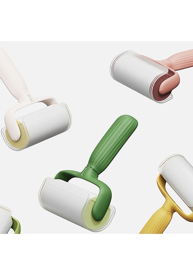 Sones Evcil Hayvan Tüyü Yapıştırıcı Tüy Alma Rulo Fırçası Romantik Pembe