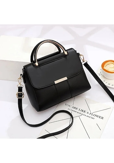 Jzcat Basit Eğilim Messenger Kişilik Moda Tek Omuz Messenger Çanta Çanta - Siyah