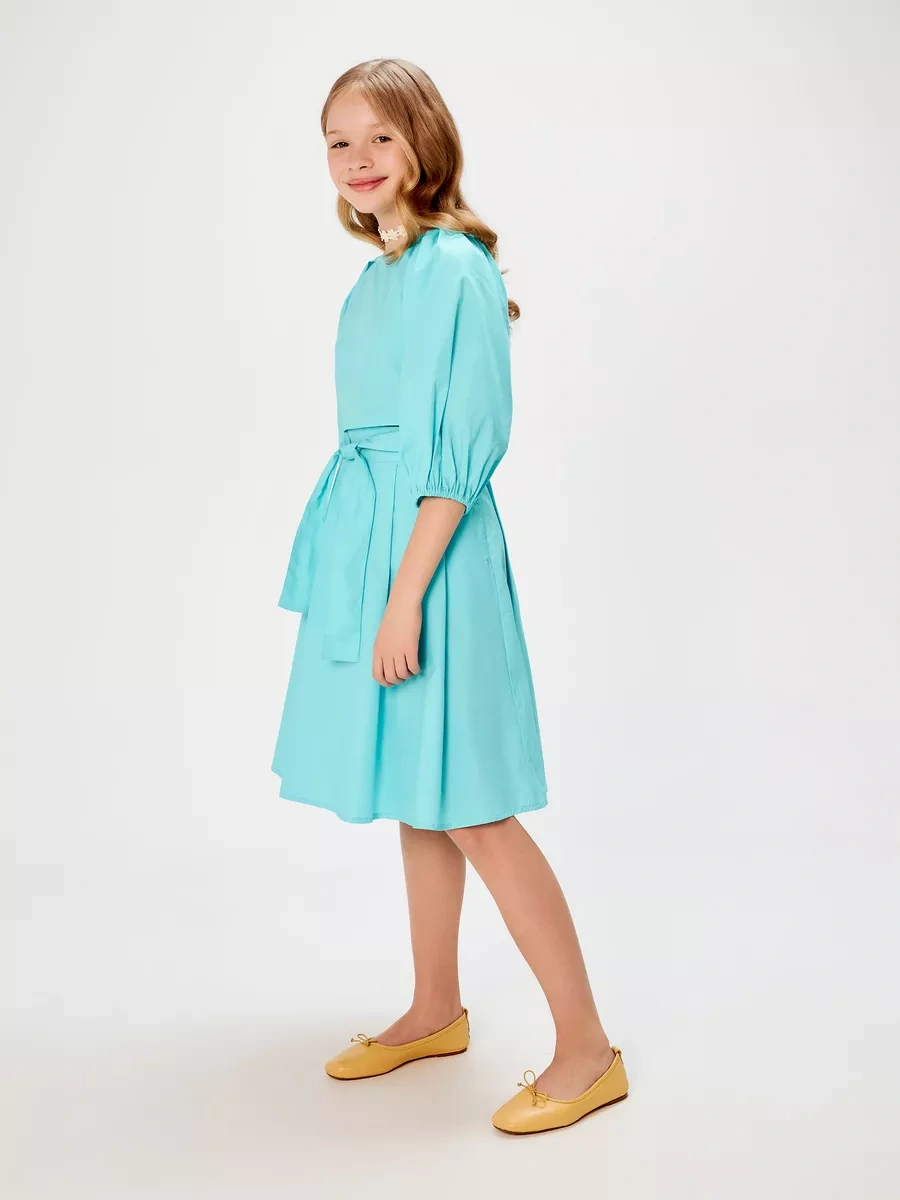 Acoola Kıvrımlı Kemerli Uzun Şık Etek 215004008 Turkuaz