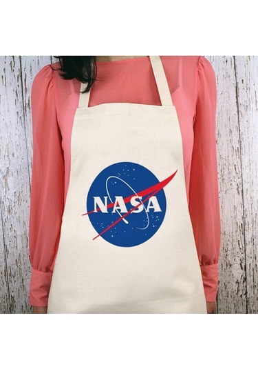 NASA Logo Su İtici Özellikli Mutfak Önlüğü