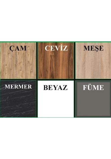 Başak 8 Kapaklı Dolap Gardırop Füme Beyaz - Montaj Dahil