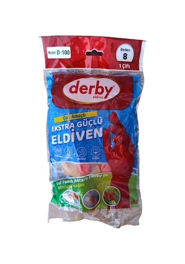 Derby D-100 Lastik Eldiven Bulaşık Eldiveni No:10