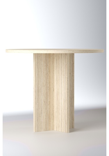Harmony Sora Oval Masa 90x75x90 Cm Trevi Sadece Masa - Modern Tasarım Antrasit