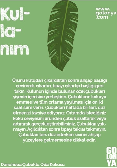 Golonya Danuhepa Çubuklu Oda Kokusu 120 ML