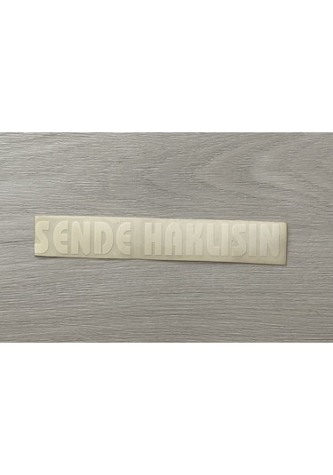 Üçel Sende Haklısın Yapışkanlı Araç Sticker Yazı-araç Arkası Yazı-oto Cam Etiket Sticker Yazı