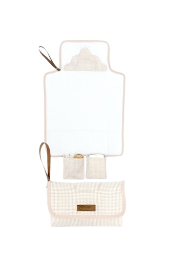 Bebek Çanta Alt Açma Minderi Clutch Seti Kahverengi