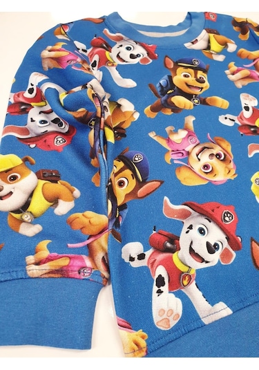 Paw Patrol Kışlık Çocuk Sweatshirt Mavi