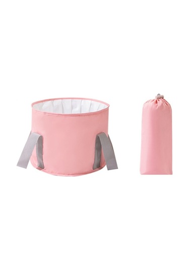 Outdoor Seyahat Katlanır Ayak Pedikür Spa Banyo Havzası Pembe S Pembe