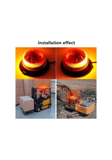 Motion003 24 Led Mini Yuvarlak Isik Bar Mavi 8 Modlar 12 24v Arac Fisi Gucu Forklift Catı Siny