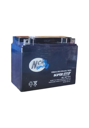 Ncr 12n6.5l-bs 6.5amper Motosiklet Aküsü Ebatlar: 138 65 100 Mm