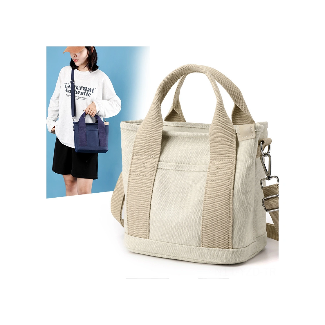 Yuntech01 Pembe Kumaş Çanta, Çok Amaçlı Anne Bebek Çantası, El/üst Çantası, Sağlam Ve Hafif Materyal, Moda Tasarım Çok Renkli