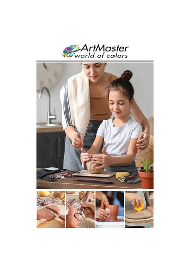 Seramik Başlangıç Boya Seti 29 Parça 1 Paket Fırça Palet Kil Hamuru Modelaj Akrilik Boya Ebeşuar Modelleme Heykel