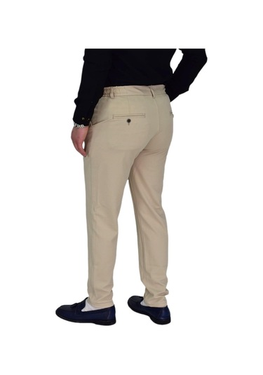 Erkek Beli Lastikli Jogger Pantolon Regular Fit Bgl-st04328 Bej